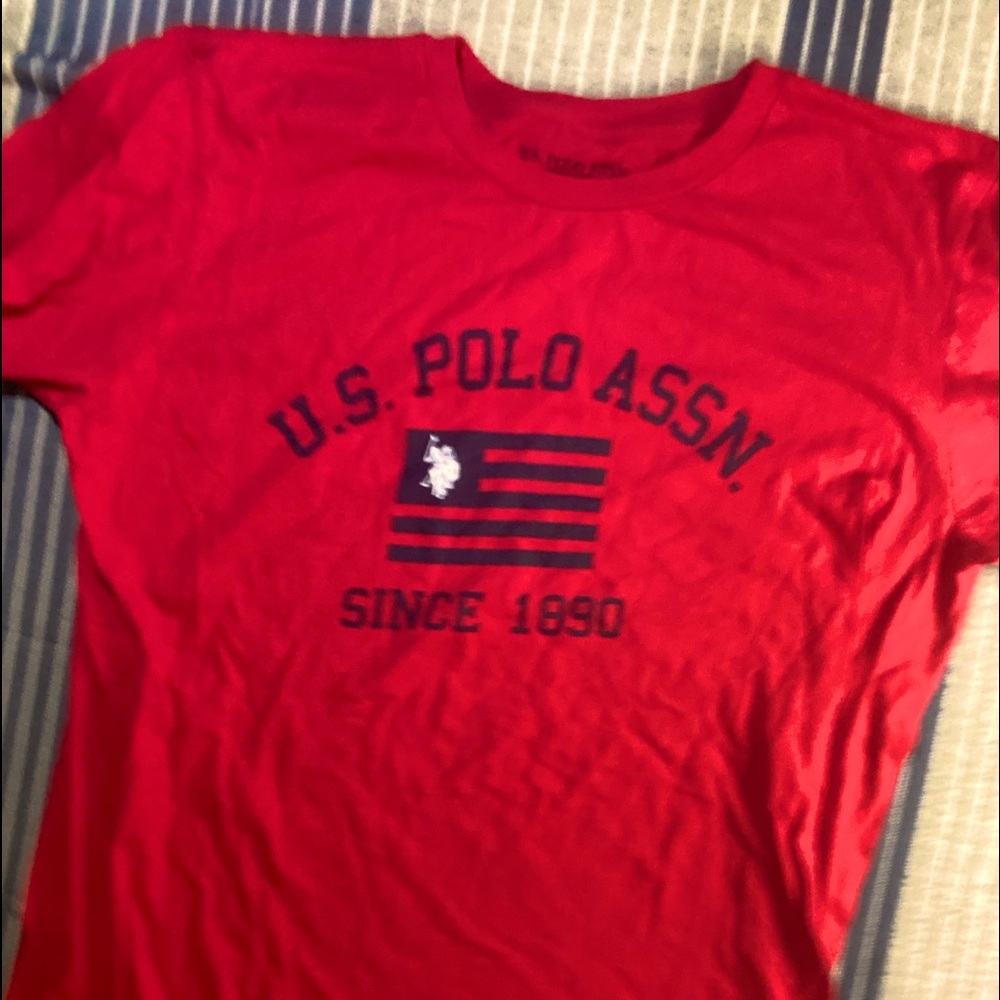 Red Polo T-Shirt, Size - L